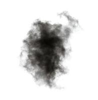fumée noire sur fond noir photo