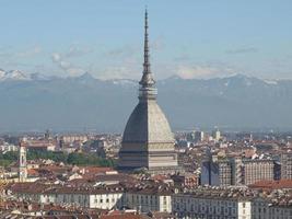 vue aérienne de turin photo