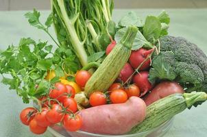 fond de légumes mélangés photo