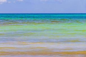 plage mexicaine tropicale cenote punta esmeralda playa del carmen mexique. photo