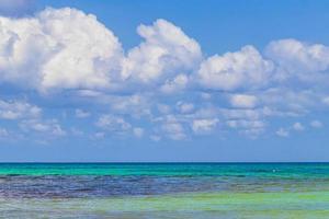 plage mexicaine tropicale cenote punta esmeralda playa del carmen mexique. photo