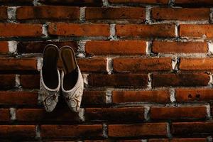 chaussures de mariage marron de luxe photo