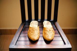 chaussures de mariage marron de luxe photo