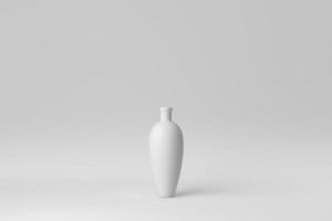 poterie sur fond blanc. notion minimale. rendu 3D. photo