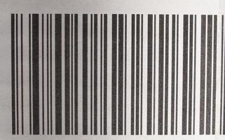 étiquette d'identification du produit à code-barres photo