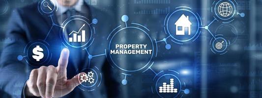 gestion de la propriété. entretien et surveillance des biens immobiliers et physiques photo