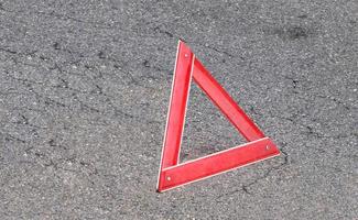 signe de triangle d'avertissement photo