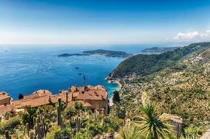 Vue sur le littoral de la Côte d'Azur, Eze, France photo