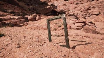 cadre en bois très ancien dans le grand canyon photo