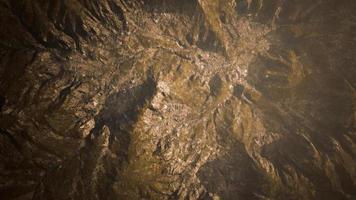 vue aérienne supérieure du canyon de la roche rouge photo