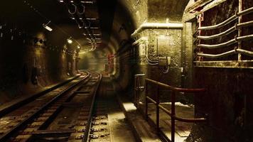 tunnel de métro profond en construction