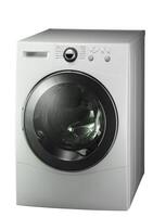 machine à laver isolé sur blanc photo