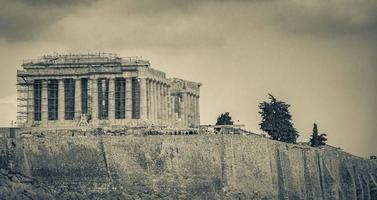 athènes grèce 04. octobre 2018 acropole d'athènes ruines parthénon grèces capitale athènes en grèce. photo