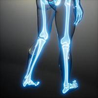 corps humain transparent avec des os visibles photo