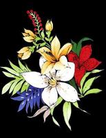 fleurs et plantes design textile floral botanique impression numérique photo
