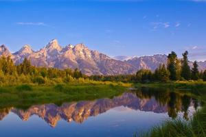 montagnes du parc national des grands tetons photo