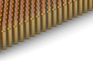 Illustration 3d de balles de 50 cal photo