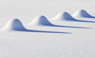 la scène d'hiver, fond de neige avec ombre photo