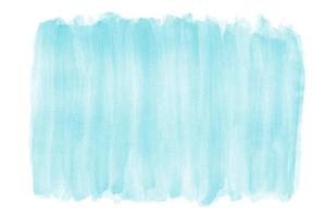 fond aquarelle bleu clair avec texture de coup de pinceau et bords rugueux photo