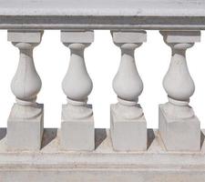 balustre broche balustrade isolé sur blanc photo