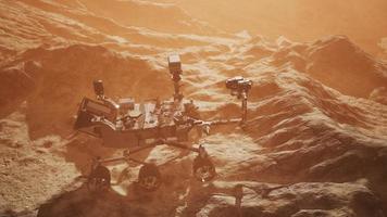 curiosité mars rover explorant la surface de la planète rouge photo