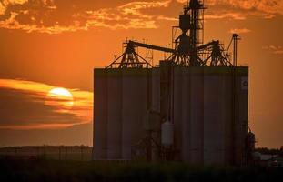 sillouette coucher de soleil saskatchewan photo