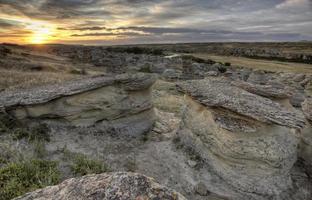 hoodoo badlands alberta canada photo