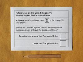 référendum sur le Brexit au Royaume-Uni photo