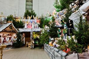 très grande crèche de noël photo