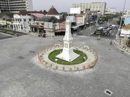 vue aérienne du monument tugu jogja ou yogyakarta, indonésie. Yogyakarta, Indonésie - janvier 2021 photo