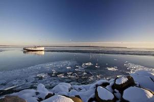 lac supérieur en hiver photo