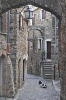 caruggio de gênes rues étroites de la vieille ville photo