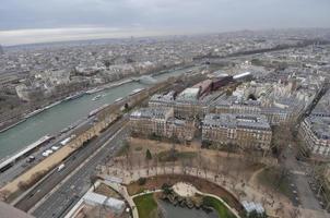 vue aérienne de paris photo