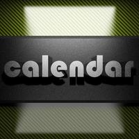 calendrier mot de fer sur carbone photo