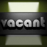 mot vacant de fer sur carbone photo