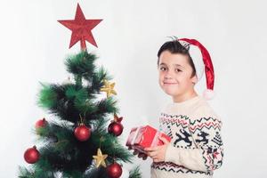 enfant à noël photo