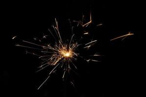 sparkler la nuit photo