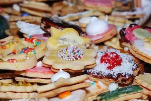 différents biscuits à noël photo