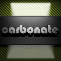 mot carbonaté de fer sur carbone photo