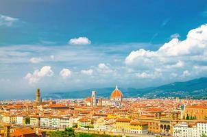 vue panoramique aérienne de la ville de florence photo