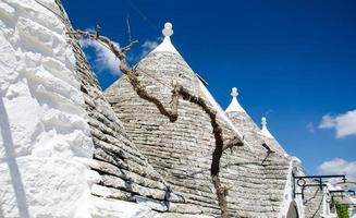 ville d'alberobello, village avec maisons trulli dans la région des pouilles pouilles photo