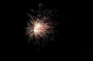 feux d'artifice avec des points photo