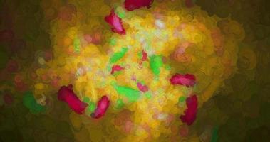 espace abstrait jaune clair élégant univers de brouillard flou avec étoile et poussière de lait de galaxie dynamique sur l'espace sombre. photo