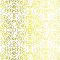 abstrait jaune mandala art ornemental de luxe peinture ancien motif géométrique sur blanc. photo