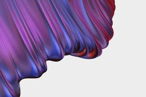 ligne rayée ondulée violette et bleue abstraite motif rétro lisse incurvé avec texture demi-teinte pastel vague. photo