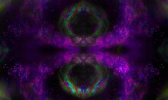 abstrait violet foncé mystique fumée espace vintage brouillard aquarelle univers stardust pattern sur dark. photo