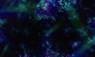 abstrait bleu foncé mystique fumée espace vintage brouillard aquarelle univers stardust pattern sur dark. photo