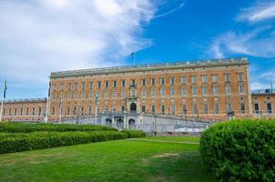 palais royal façade nord stockholms slott ou kungliga slott dans le centre historique photo