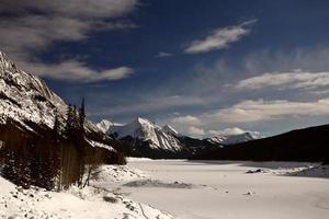 montagnes rocheuses en hiver photo