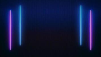 lumière parasite lumineuse néon abstraite colorée sur fond noir. spectacle laser design coloré pour bannières technologies publicitaires photo